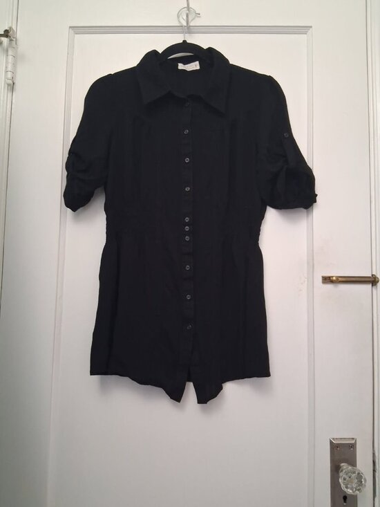 Love Tree Tops - Women's Black Love Tree Button up Blouse